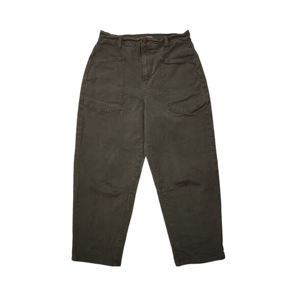 Evereve Women's Olive Green‎ Tapered Cargo Pants Size 28 - Picture 1 of 6
